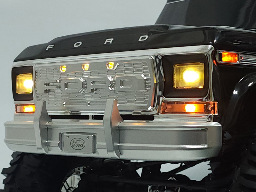 H-TECH Traxxas TRX-4 Ford F150 Ranger 92046-4用 NCアルミグリル（LED付き）