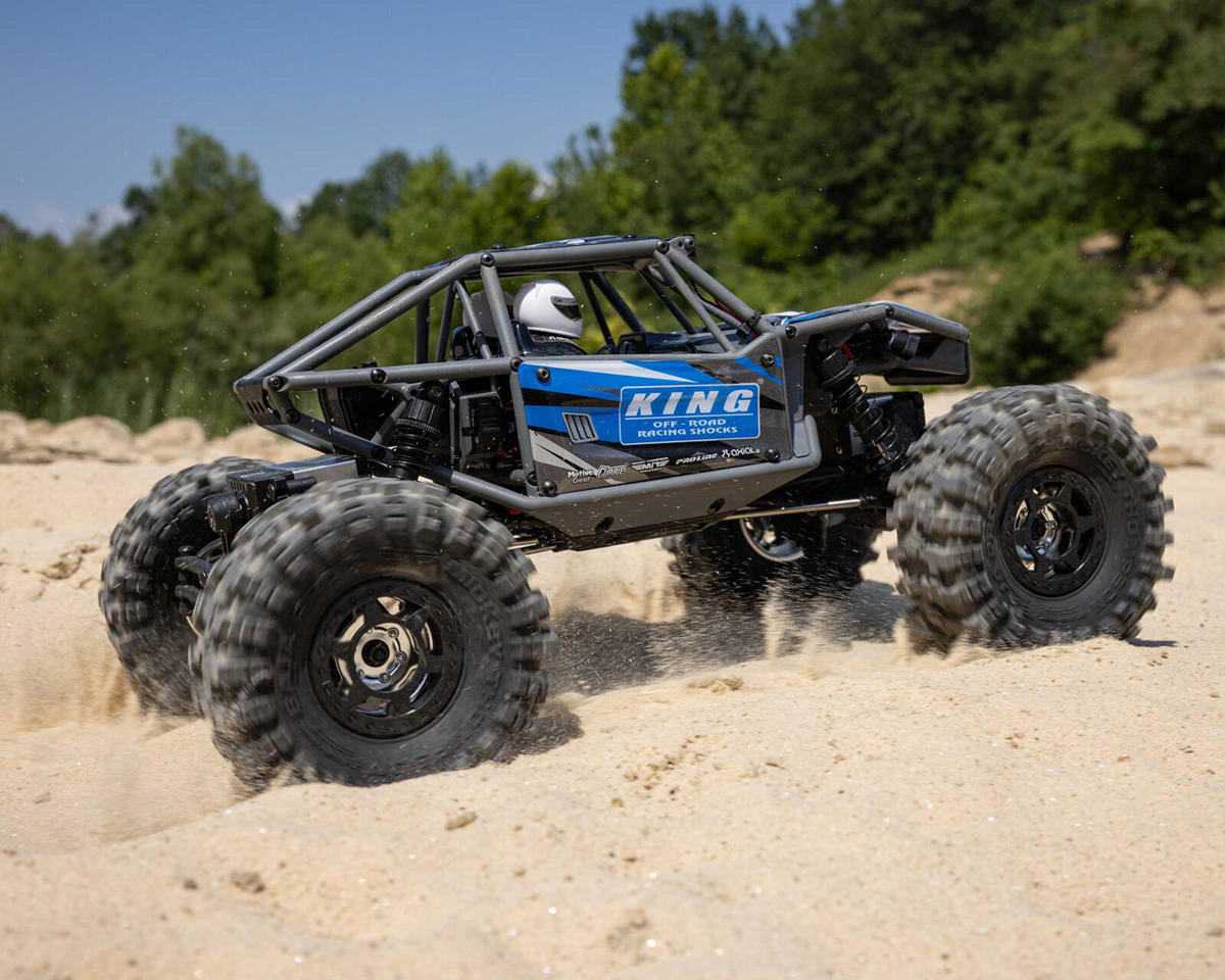 アキシャル UTB18 Capra 4WS 1/18 RTR 4WD アンリミテッドトレイルバギー（ブルー）2.4GHzラジオ、バッテリー、充電器付き　AXI-1750T1