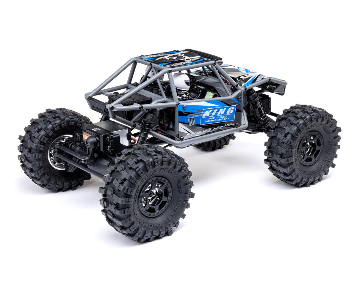 アキシャル UTB18 Capra 4WS 1/18 RTR 4WD アンリミテッドトレイルバギー（ブルー）2.4GHzラジオ、バッテリー、充電器付き　AXI-1750T1