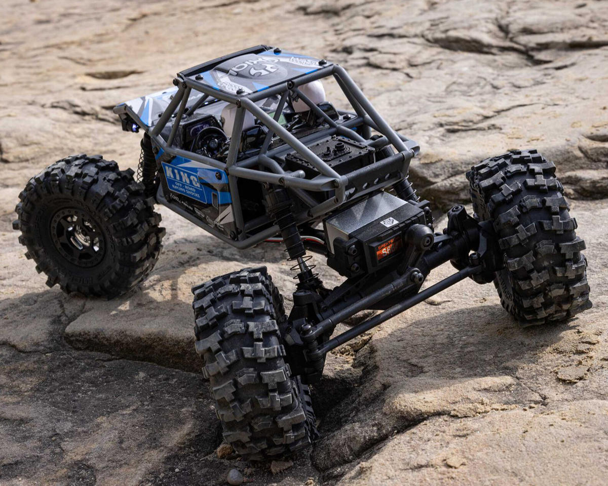 アキシャル UTB18 Capra 4WS 1/18 RTR 4WD アンリミテッドトレイルバギー（ブルー）2.4GHzラジオ、バッテリー、充電器付き　AXI-1750T1
