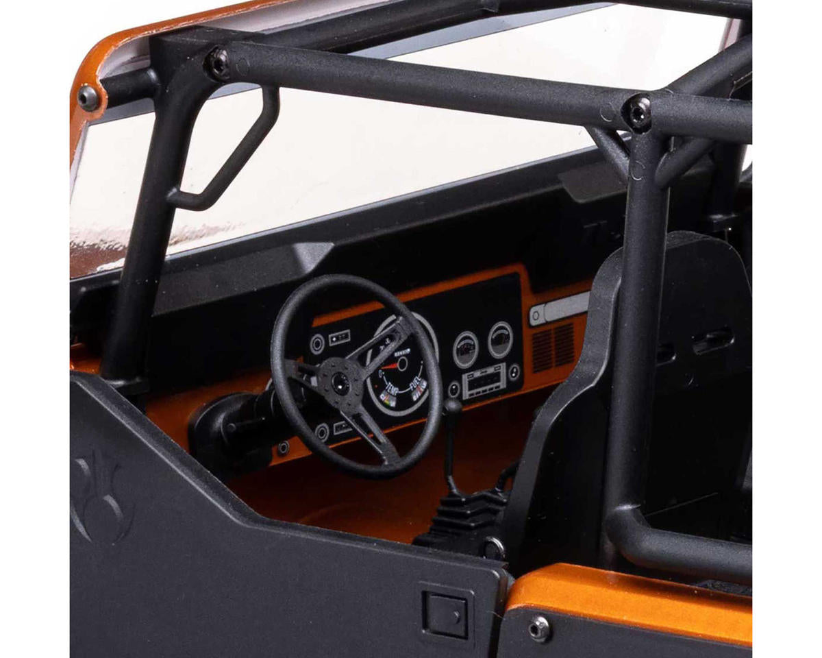 アキシャル 1/10 SCX10 III ジープ CJ-7 4WD ブラシ付き RTR、コッパー - RCTRAIL