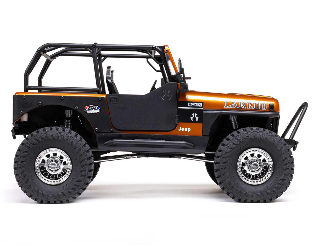 アキシャル 1/10 SCX10 III ジープ CJ-7 4WD ブラシ付き RTR、コッパー - RCTRAIL