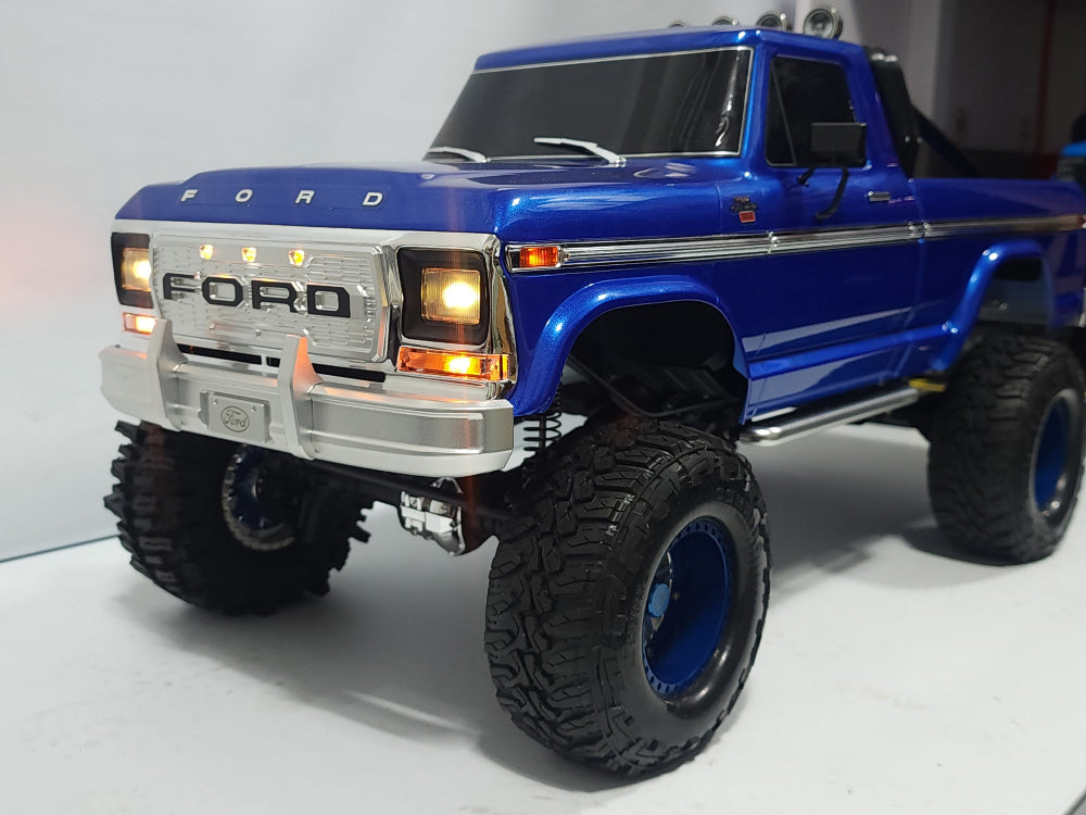 H-TECH Traxxas TRX-4 Ford F150 Ranger 92046-4用 NCアルミグリル（LED付き）