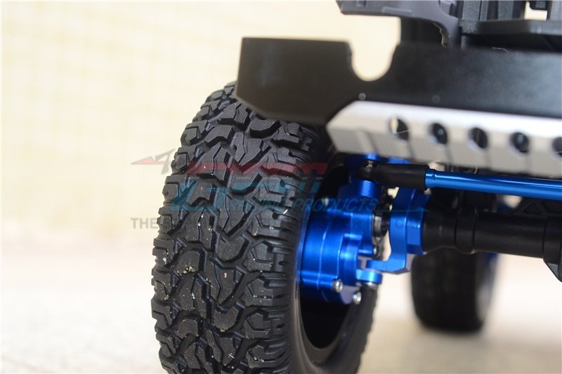 GPM Racing  TRAXXAS TRX4 トレイルクローラー用 アルミフロントCハブ+ナックルアーム+スピンドルギア+CVD+ステアリングリンクTRX4H100F各色