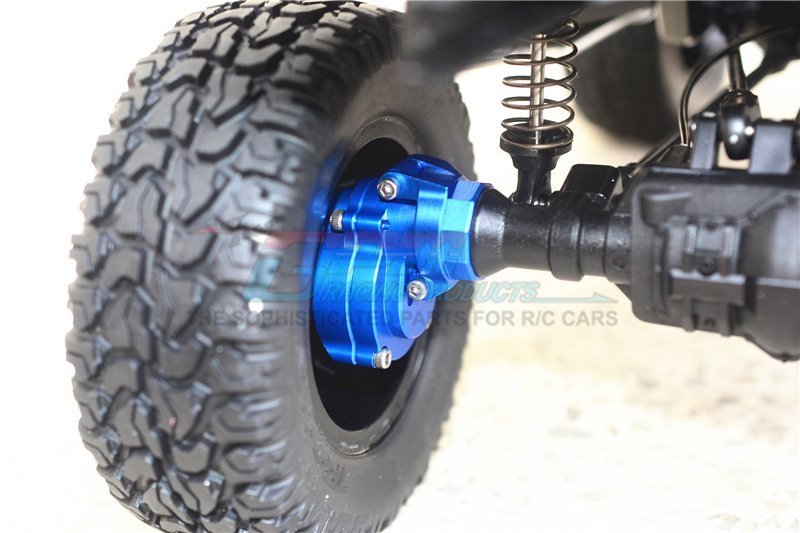 GPM Racing  TRAXXAS TRX4 トレイルクローラー用 アルミ製 リアギアボックスマウント+ナックルアーム+スピンドルギア+リアアクスルシャフトTRX4H100R各色
