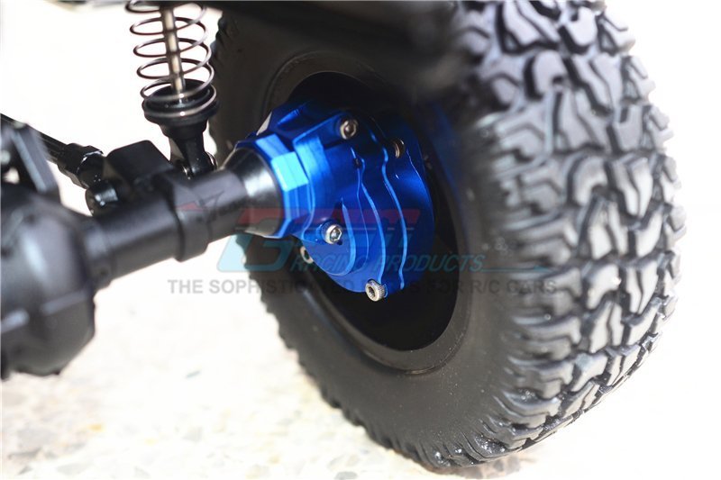 GPM Racing  TRAXXAS TRX4 トレイルクローラー用 アルミ製 リアギアボックスマウント+ナックルアーム+スピンドルギア+リアアクスルシャフトTRX4H100R各色