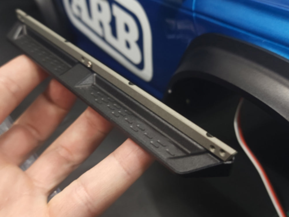 H-TECH   1/10 トラクサス TRX4適合 ブロンコ アルミメタルサイドステップ&ロックレール 「ラプタータイプ」