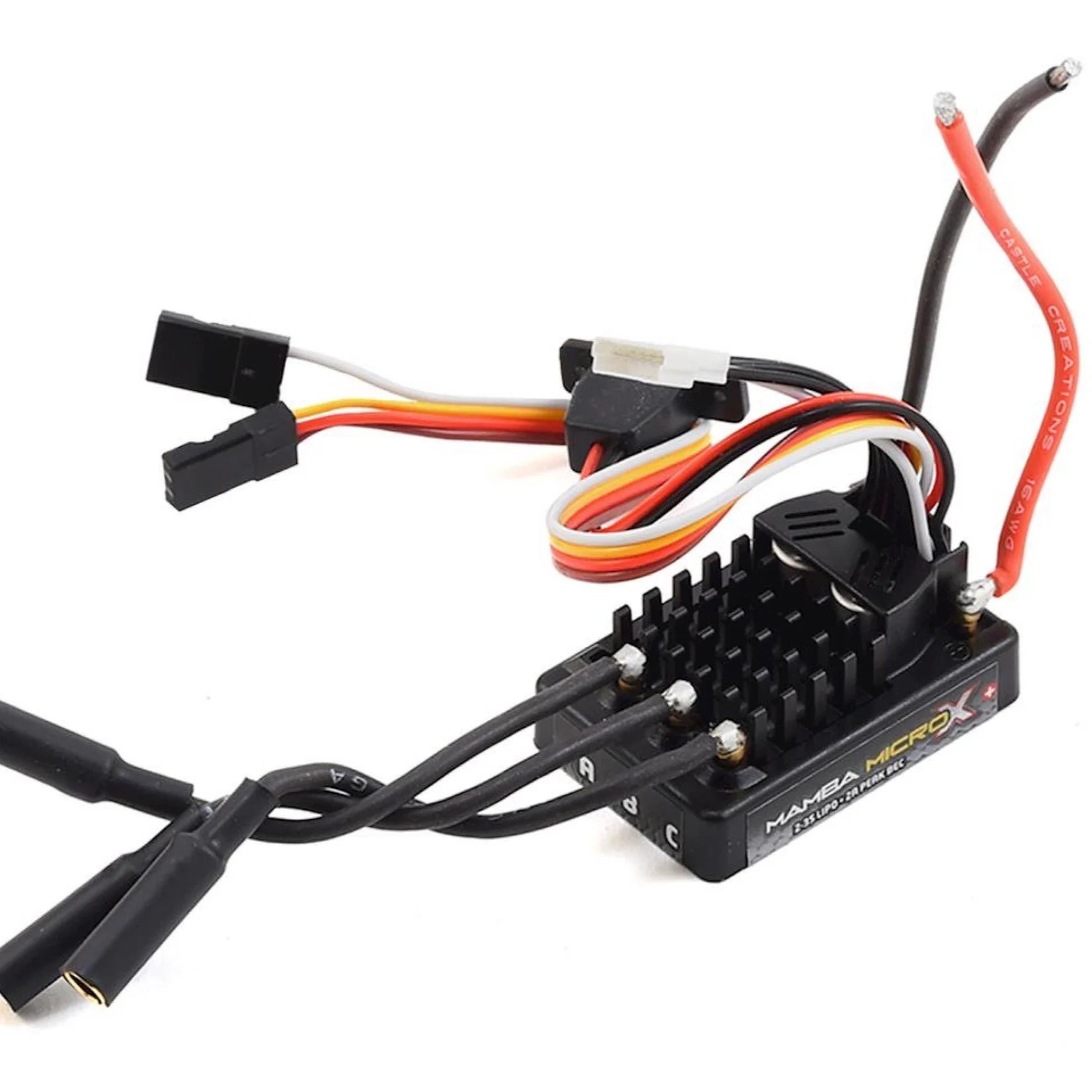 キャッスルクリエーションズ　1/10、1/16、RCカー、クローラーESC　防水　マンバマイクロXクローラーESC 010-0162-00