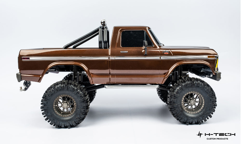 H-TECH 1/10トラクサス TRX4用 アルミメタルサイドステップ HTSS-04各色