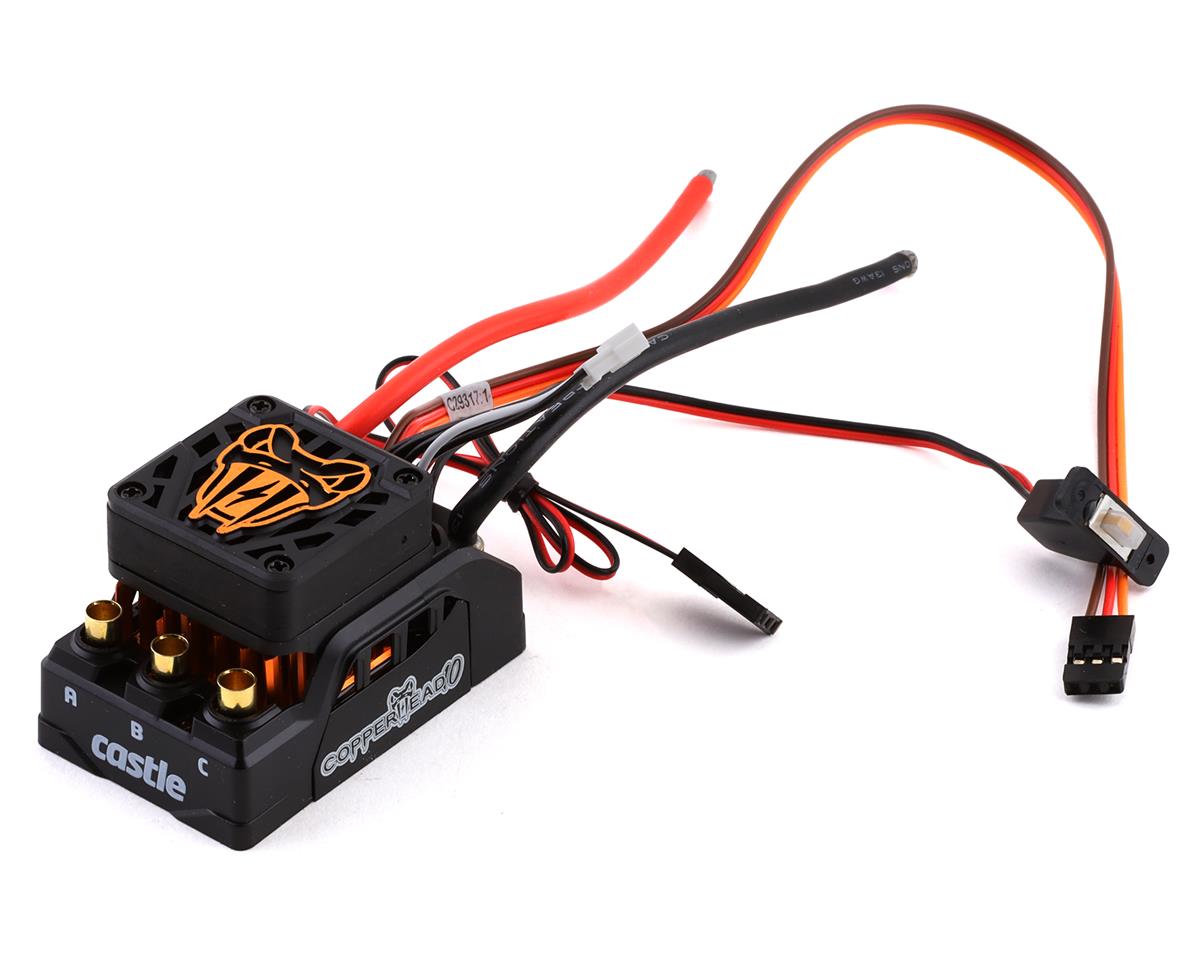 キャッスルクリエーションズ　1/10 RCカー、クローラー用　COPPERHEAD 10、16.8V、防水ESC 010-0166-00