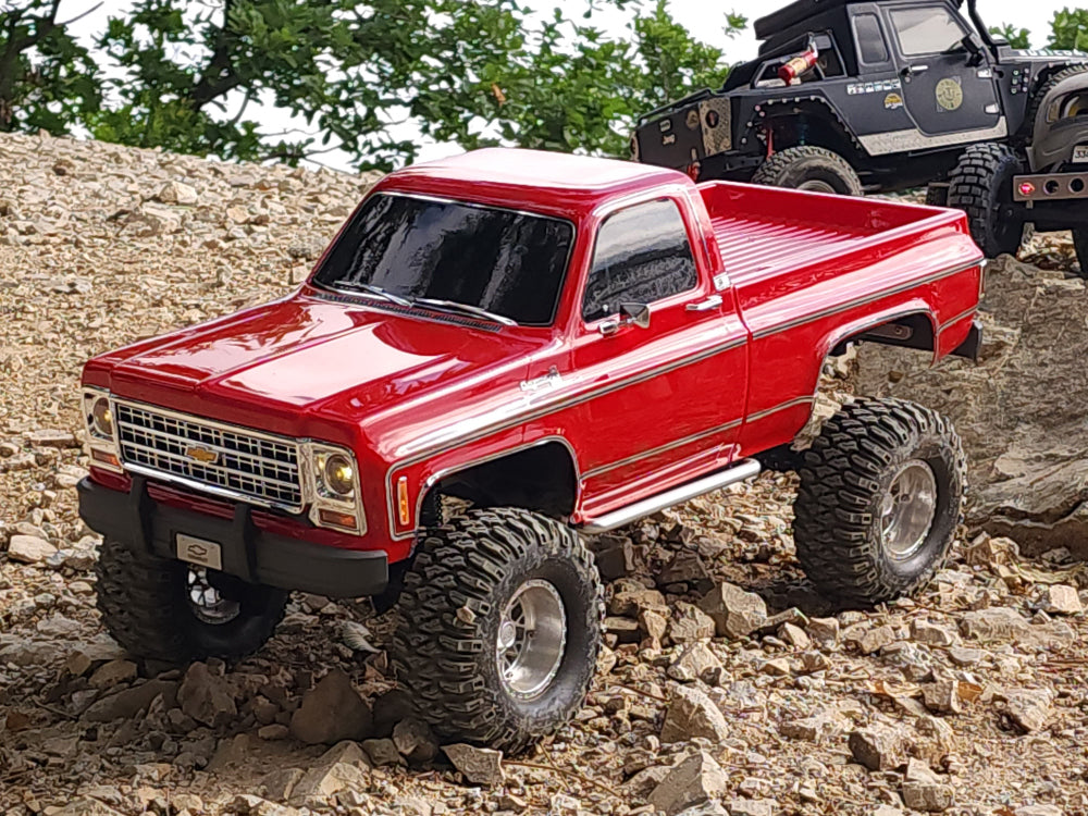 H-TECH Traxxas TRX4 Blazer K10およびK5用 CNCアルミフロントバンパー