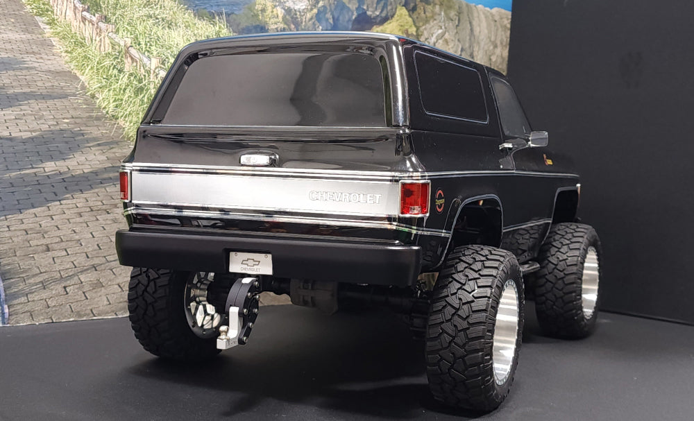 H-TECH Traxxas TRX4 Blazer K10およびK5用 CNCアルミニウムメタルリアバンパー