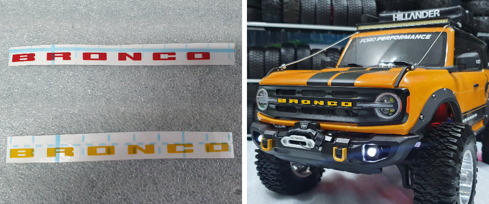 H-TECH Traxxas TRX4 2021 Bronco用 CNCアルミフロントバンパー「LED付きウインチ」