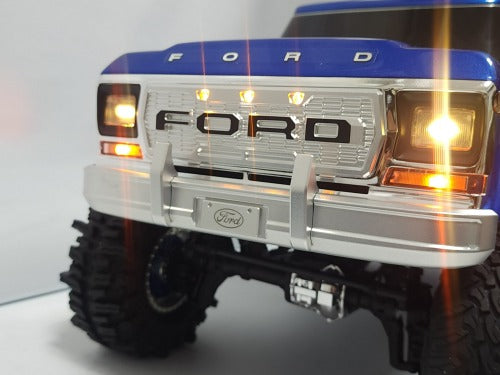 H-TECH Traxxas TRX-4 Ford F150 Ranger 92046-4用 NCアルミグリル（LED付き）