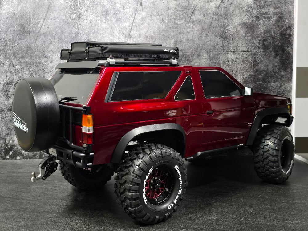 H-TECH トラクサス TRX4 パスファインダー用 CNCアルミニウム製ルーフラック（Traxxas TRX-4、日産パスファインダー用）