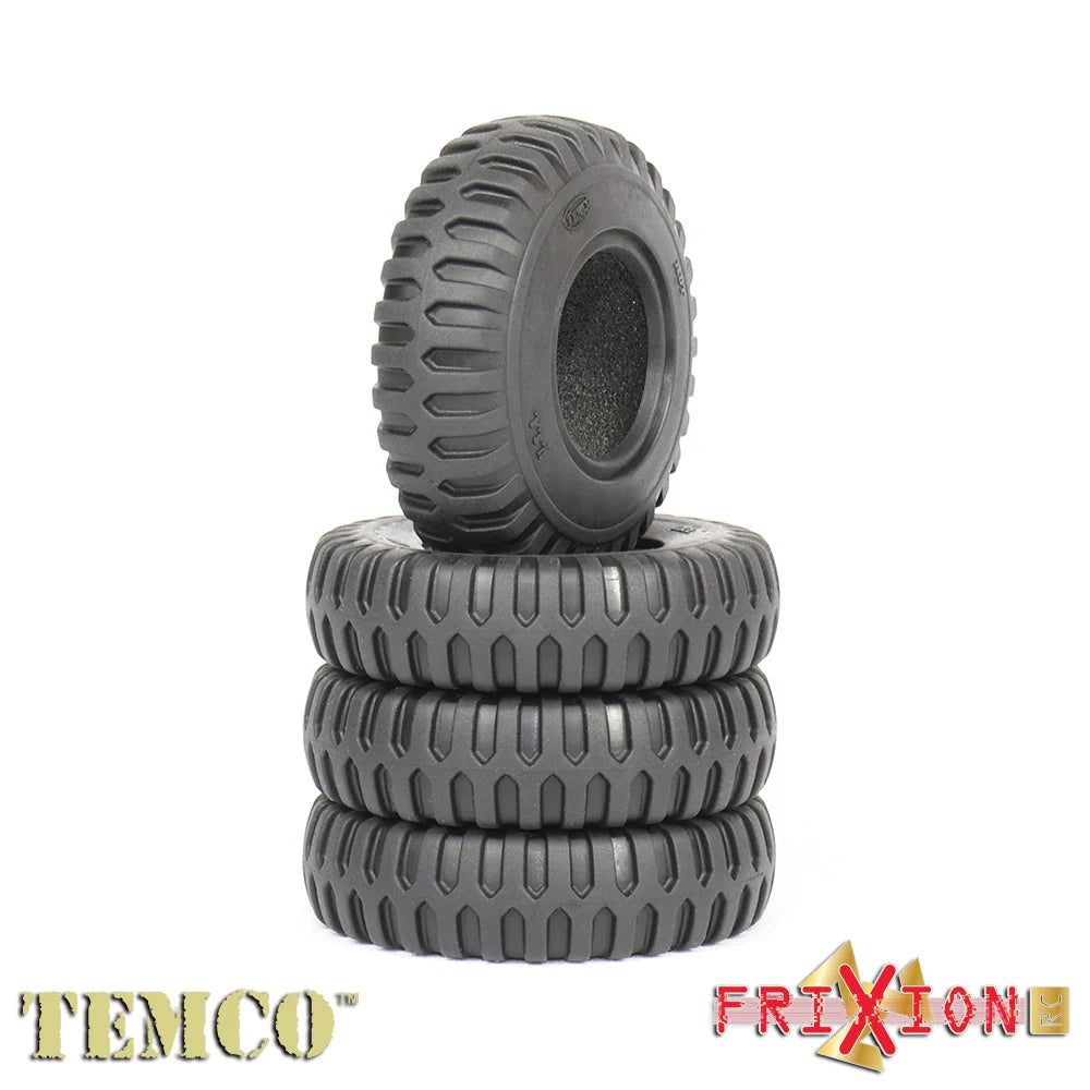 FRIXION RC 1/18~1/24用タイヤ　 1インチ Temco NDT スケールタイヤ + 標準フォーム // エイリアンコンパウンド // 1パックあたりタイヤ2本 + フォーム2個 FXTNDT1AK