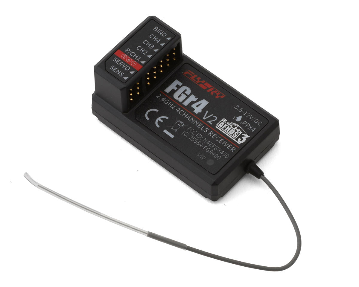 FLYSKY FGr4 4チャンネル AFHDS3 2.4GHz レシーバー (Noble NB4) FGR4