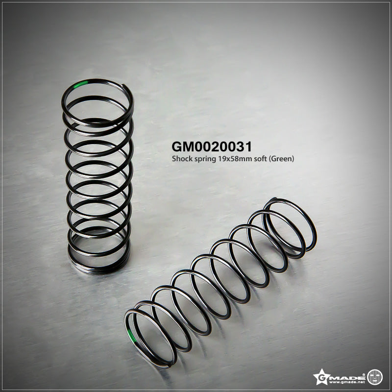 GMADE Gmade ショックスプリング 19x58mm ソフトグリーン (2個)　GM0020031