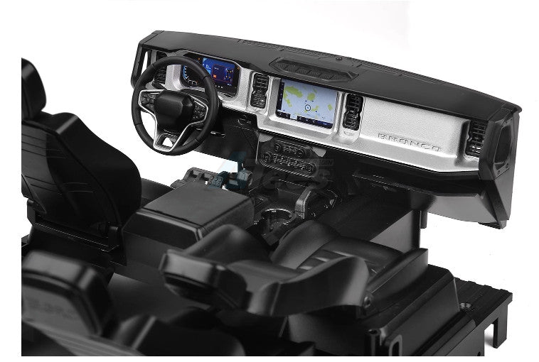 GRC Traxxas　TRX-4 New Bronco用　1/10 インテリアダッシュボード装飾カバー（シルバー）　G175GAS