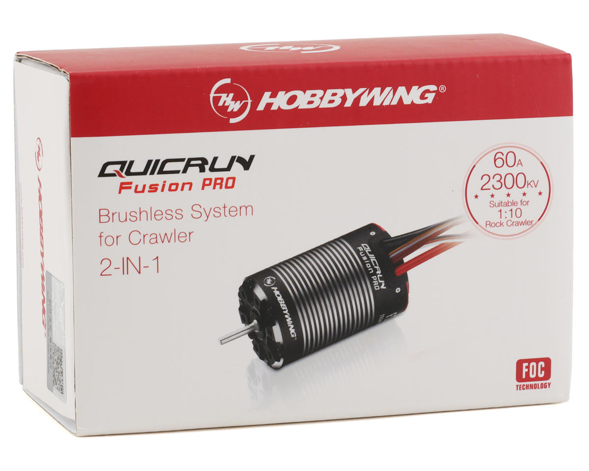 ホビーウィング Hobbywing QuicRun Fusion Pro FOC 2-in-1 ESC & モーターシステム (2300Kv) 30120402