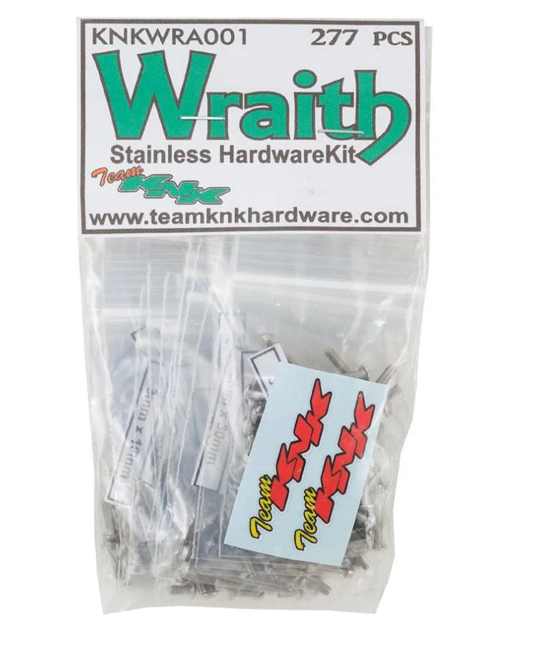 TEAM KNK ステンレススチールハードウェアキット 277個 Axial Wraith用 KNKWRA001