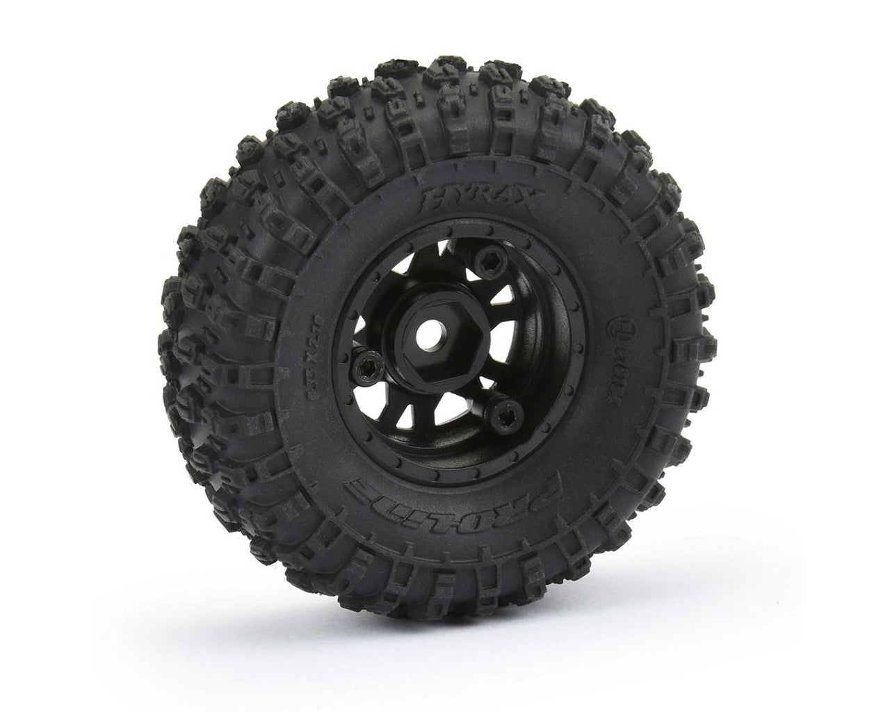 プロライン 1/24 Hyrax フロント/リア 1.0インチタイヤ 7mm ブラックインパルス (4本) SCX24　10194-10
