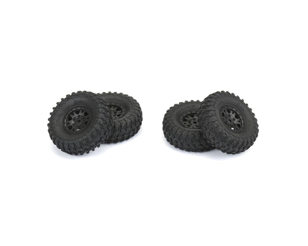 プロライン 1/24 Hyrax フロント/リア 1.0インチタイヤ 7mm ブラックインパルス (4本) SCX24　10194-10