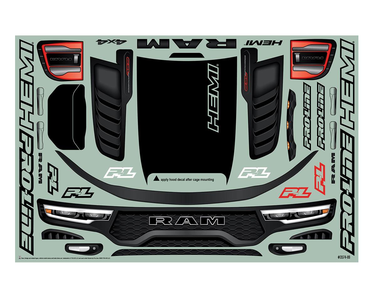 プロライン Ram 1500 Hemi プレカット モンスタートラックボディ (クリア) (X-Maxx) 3574-17