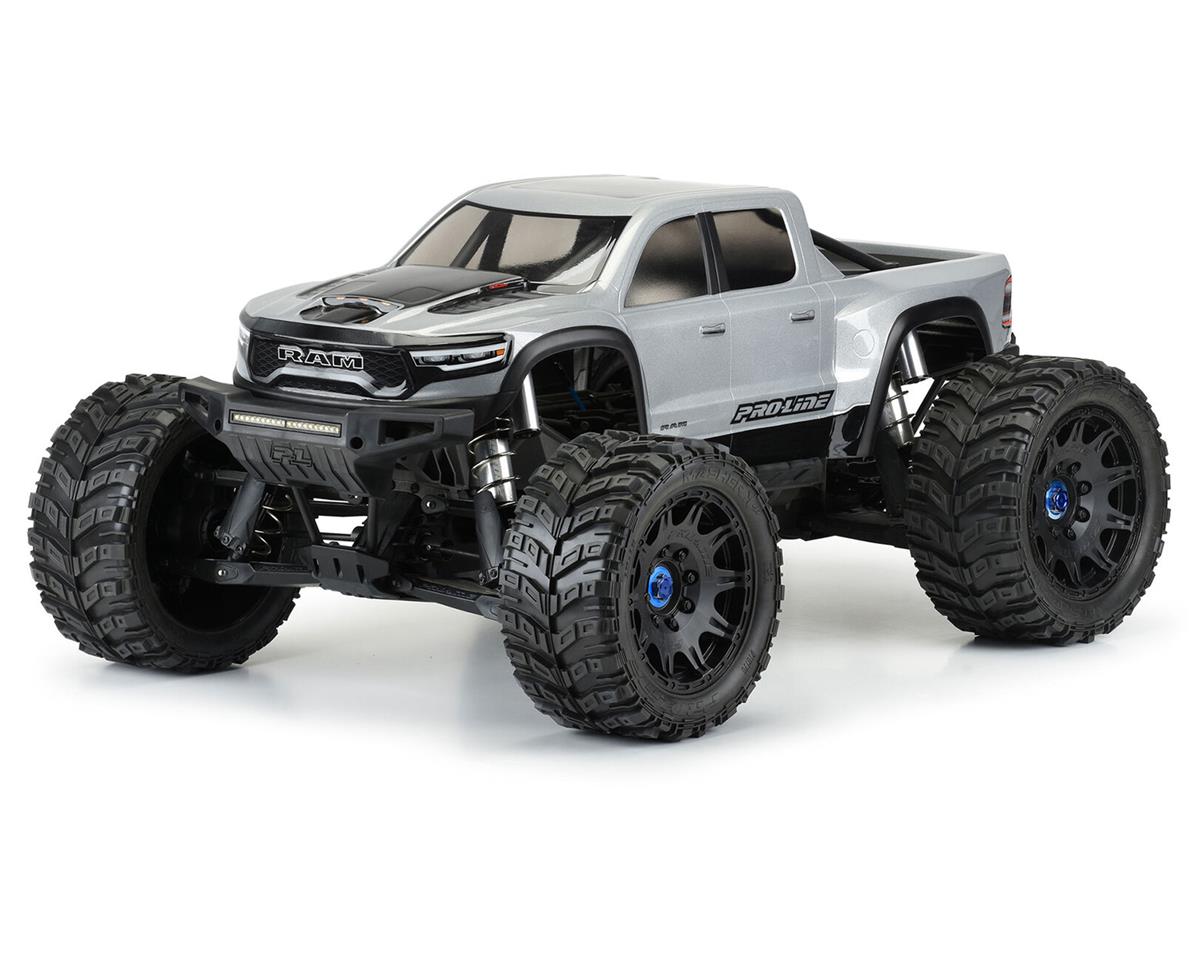 プロライン Ram 1500 Hemi プレカット モンスタートラックボディ (クリア) (X-Maxx) 3574-17