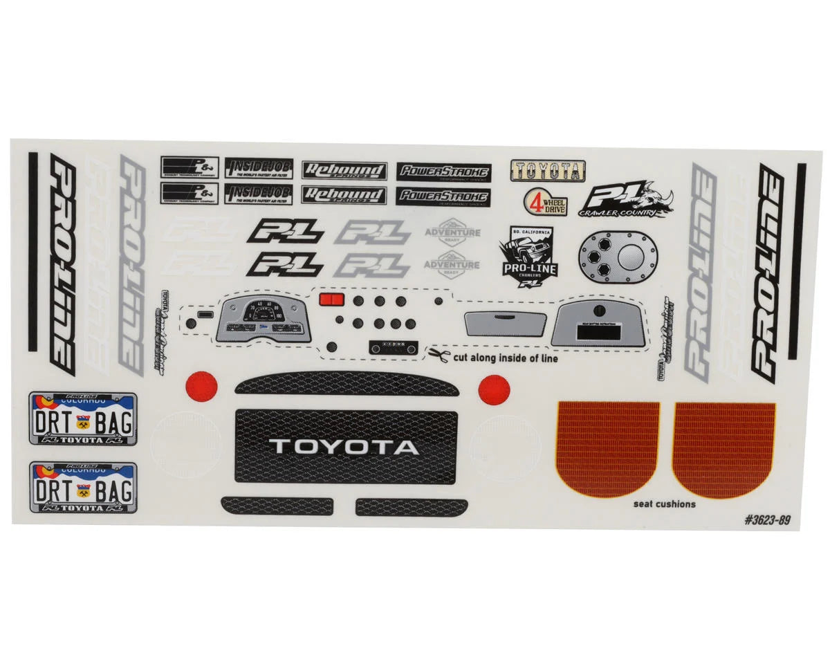 プロライン 1/10 1979 トヨタ ランドクルーザー FJ40 ロッククローラーボディ (クリア) (12.3インチ) PRO3623-00 - RCTRAIL
