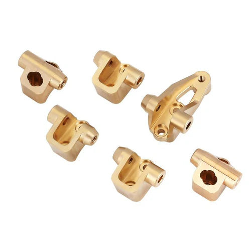 INJORA TRX-4 TRX-6用 アルミ、真鍮製アクスルマウントセット サスペンションリンクスタンド