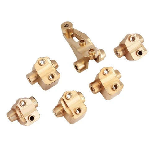 INJORA TRX-4 TRX-6用 アルミ、真鍮製アクスルマウントセット サスペンションリンクスタンド