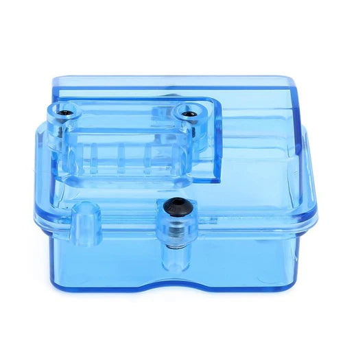 1/10 RCカー用 1PCS ブルー プラスチック 防水 無線機器 受信機ボックス DG-12-1
