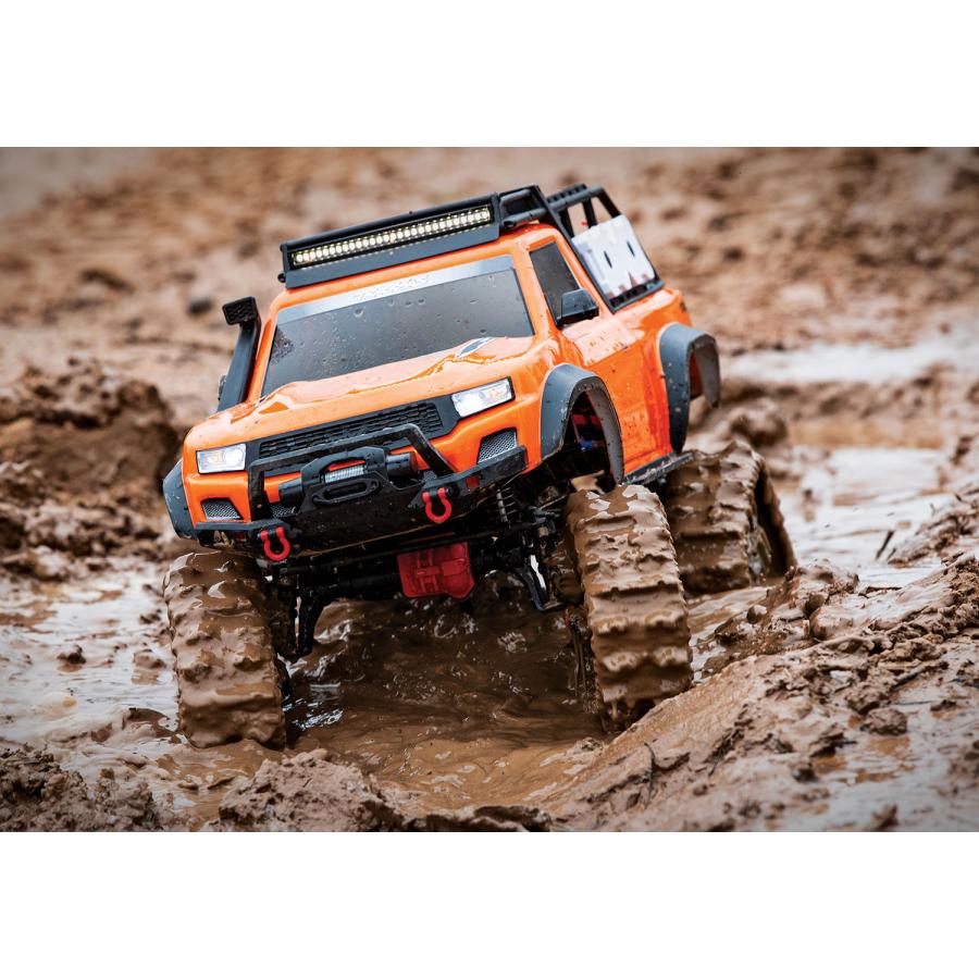 【　タイヤホイール4本付き！　】トラクサス　1/10　TRX4　Mad Terrain TRAXX クリップレス　RTR　LEDライト付き　ブルー　traxxas 82034-4_blue - RCTRAIL