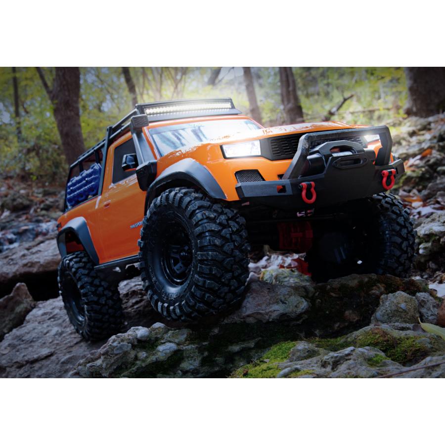 【　タイヤホイール4本付き！　】トラクサス　1/10　TRX4　Mad Terrain TRAXX クリップレス　RTR　LEDライト付き　ブルー　traxxas 82034-4_blue - RCTRAIL