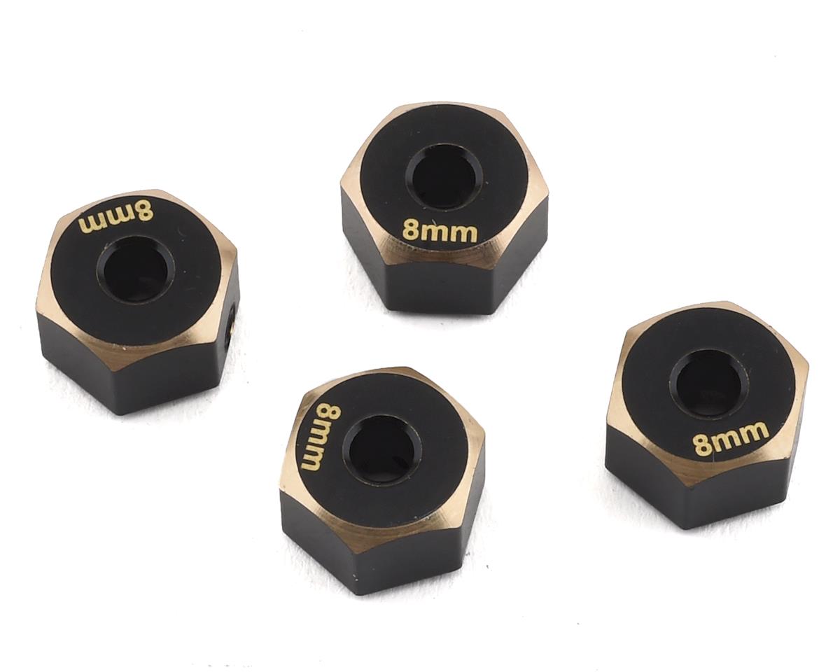 拡張　非FOIL ネザーゴイフ　2枚セット Samix Axial SCX10 II用 真鍮製 8mm 六角アダプター 4個入り