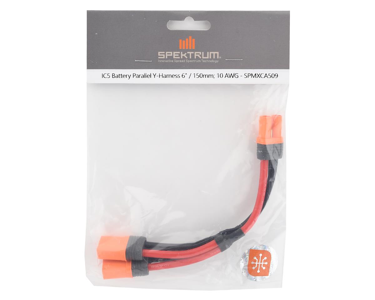 Spektrum RC IC5 6インチ バッテリー並列Yハーネスコネクタ SPMXCA509