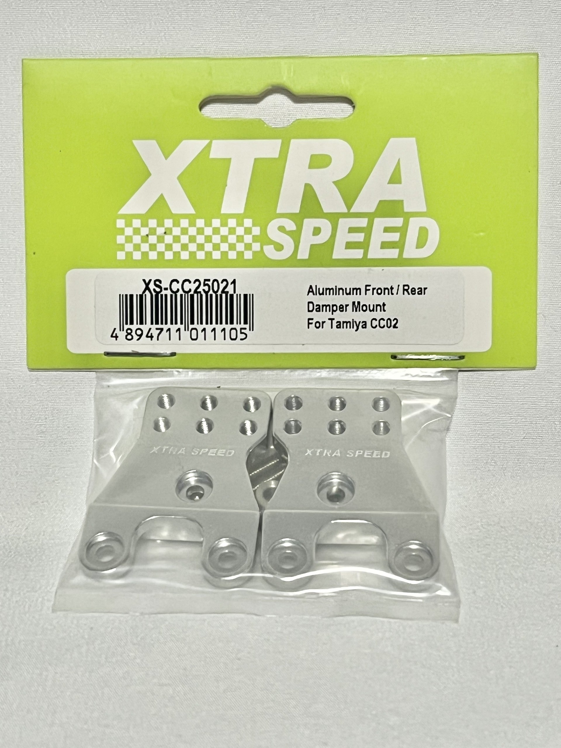 Xtra Speed タミヤ cc02用 アルミ製フロントリアダンパーマウント XS-CC25021