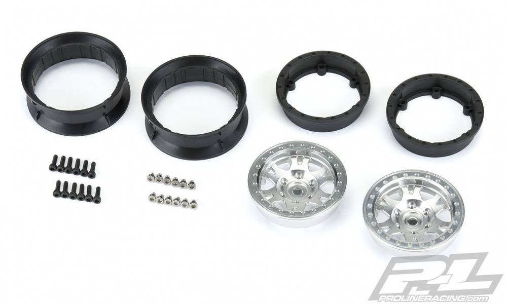 プロライン　1/10 インパルス アルミニウム フロント/リア 1.9 インチ 12mm クローラー ホイール (2本)　PRO2790-00