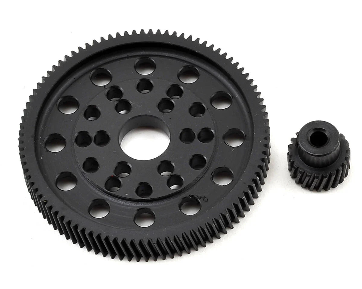 Xtra Speed SCX10/Wraith デルリン ヘリカル スパー＆ピニオン ギア セット (92/20T) XS-SCX22137