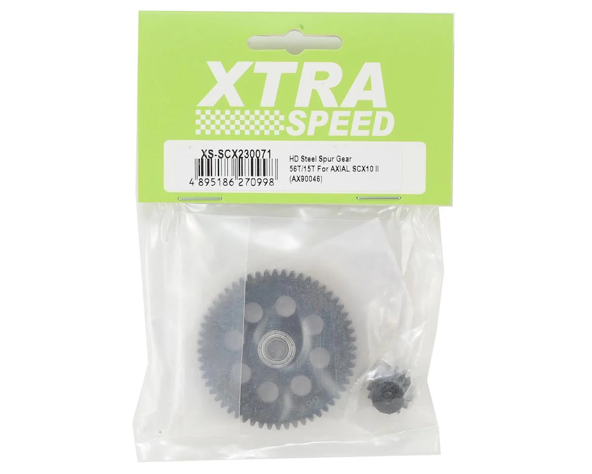 Xtra Speed HD スチール 32P スパーギア 56T/15T Axial SCX10 II Wraith用  XS-SCX230071