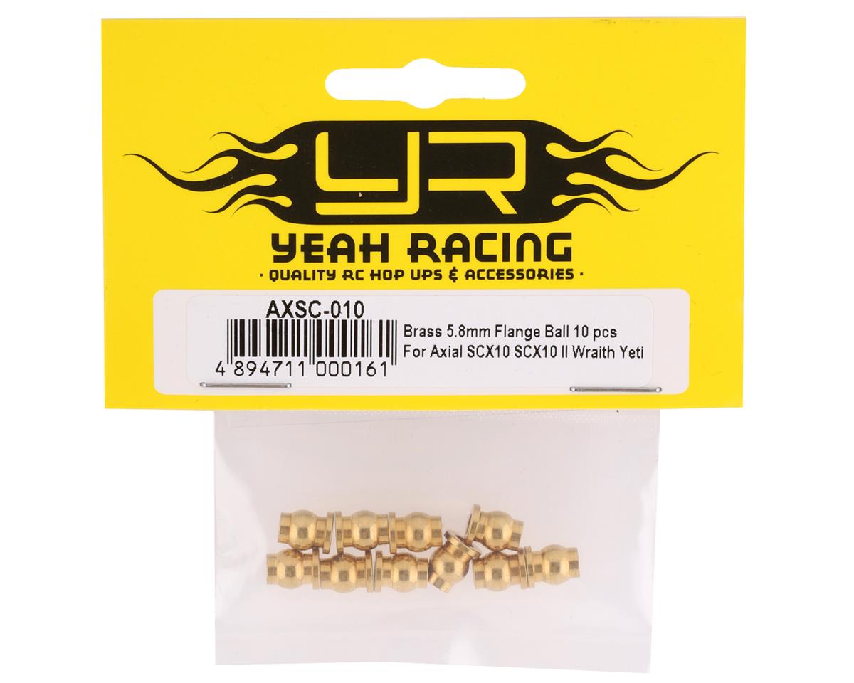 Yeah Racing Axial SCX10 II III Wraith Yeti Enduro用 真鍮 フランジボール5.8mm  10個  AXSC-010