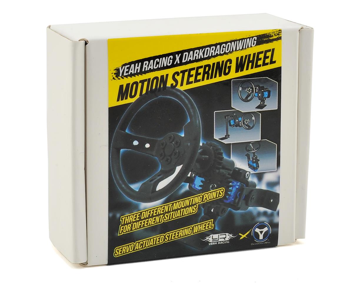 Yeah Racing 1/10 ツーリングドリフト RCカー用 X DarkDragonWing モーションステアリングホイール YA-0539