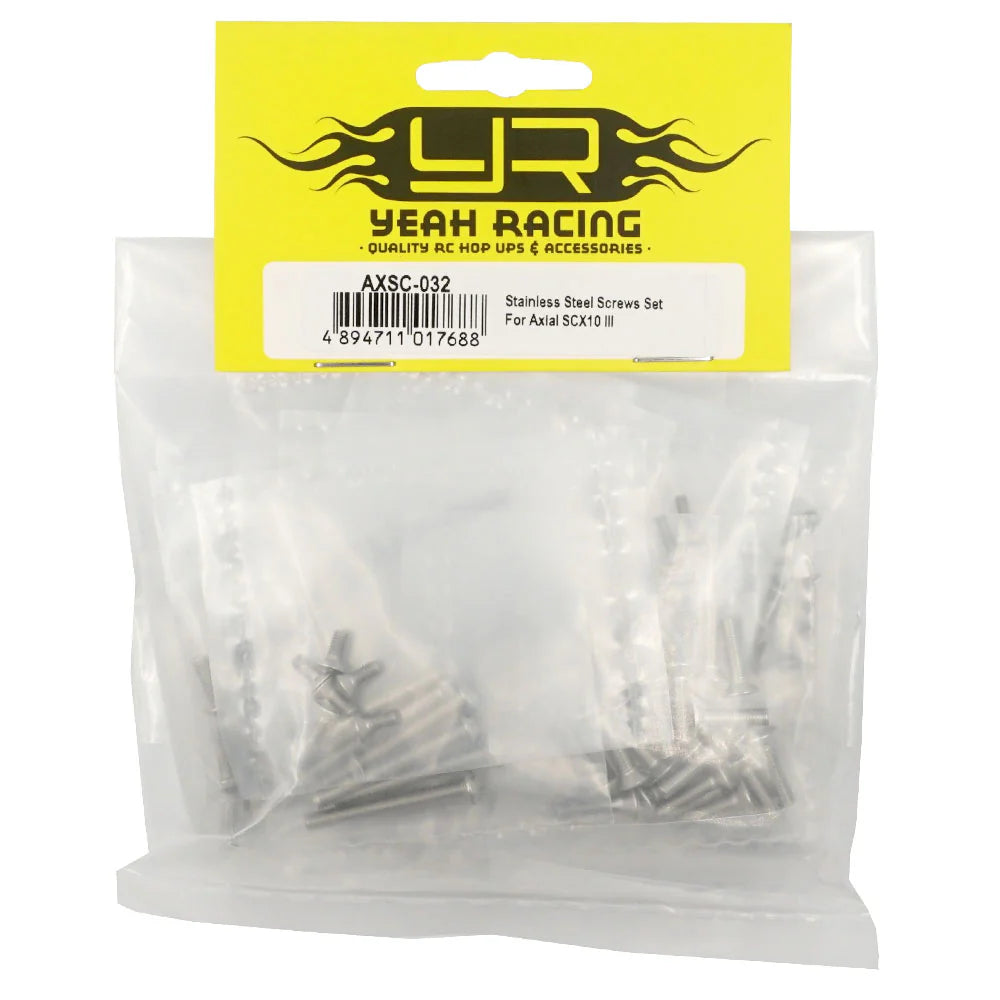 Yeah Racing AXIAL SCX10 III用ステンレスネジセット AXSC-032