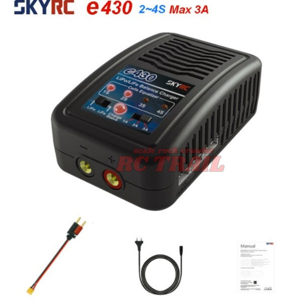 SKYRC AC100V 2系統 400W充電器 SKY RC e430 オートカット機能付き バランス 急速充電器 (2〜4