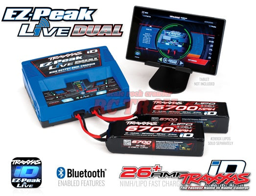 Traxxas 充電器　 EZ Peak Live Dual 200W トラクサス EZ-Peak Live Multi-Chemistry バッテリー充電器 2本同時
