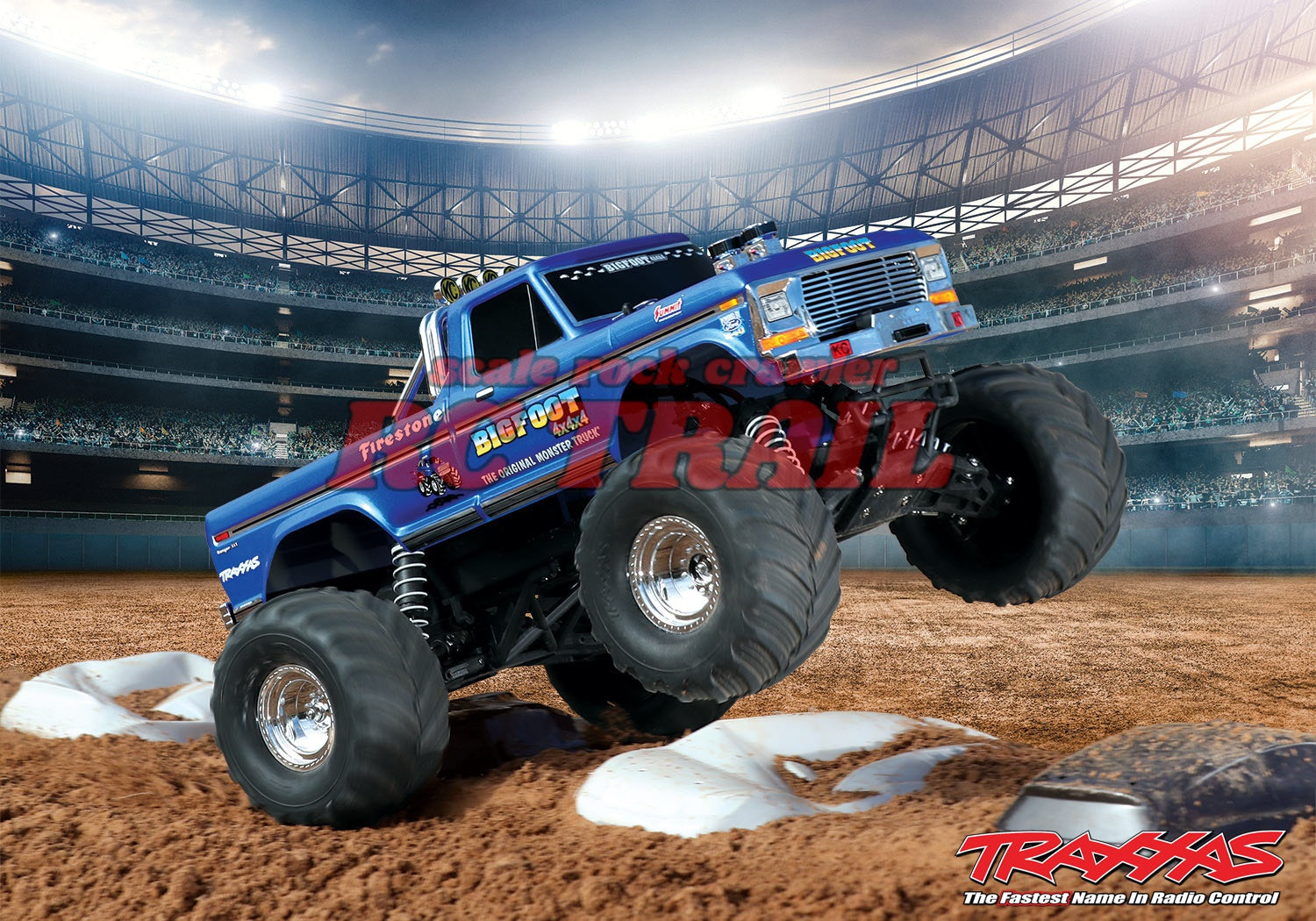 トラクサス 　BigfootNo.1　1 / 10 モンスタートラック　RTR　2WD　TQ 2.4GHzラジオ、バッテリー、充電器付き　36034-1