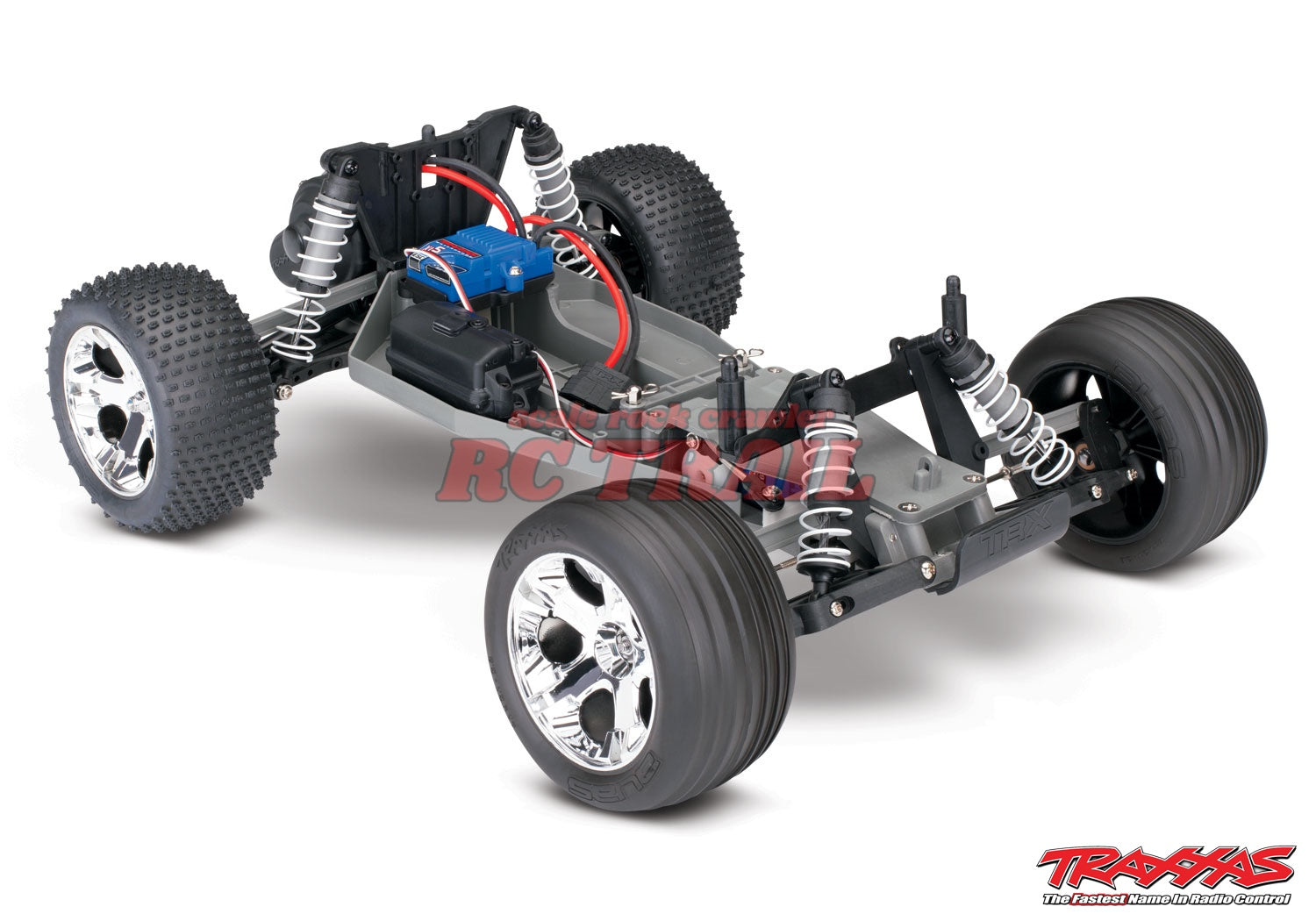 トラクサス Rustler 1/10 RTR 2WD　スタジアムトラック（レッド）、XL-5 ESC＆TQ2.4GHzラジオ付き　Traxxas　 37054-4