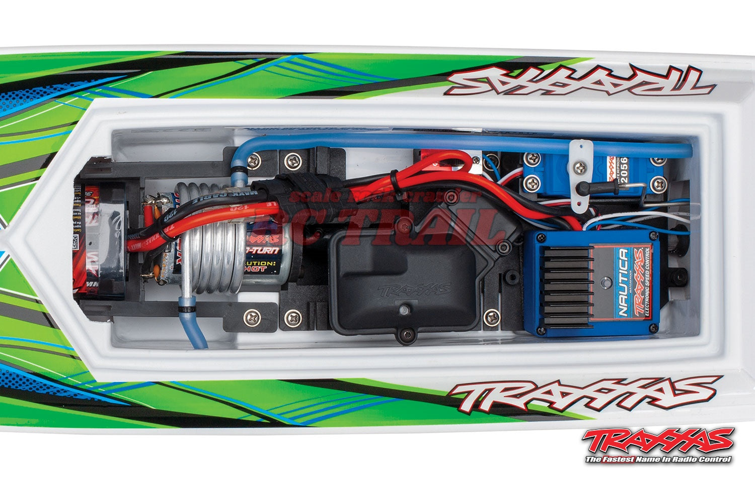 トラクサス ブラスト 24 "高性能RTRレースボート（グリーン）、TQ 2.4GHzプロポ、バッテリー、充電器付きフルセット　Traxxas blast 24　38104-1 - RCTRAIL