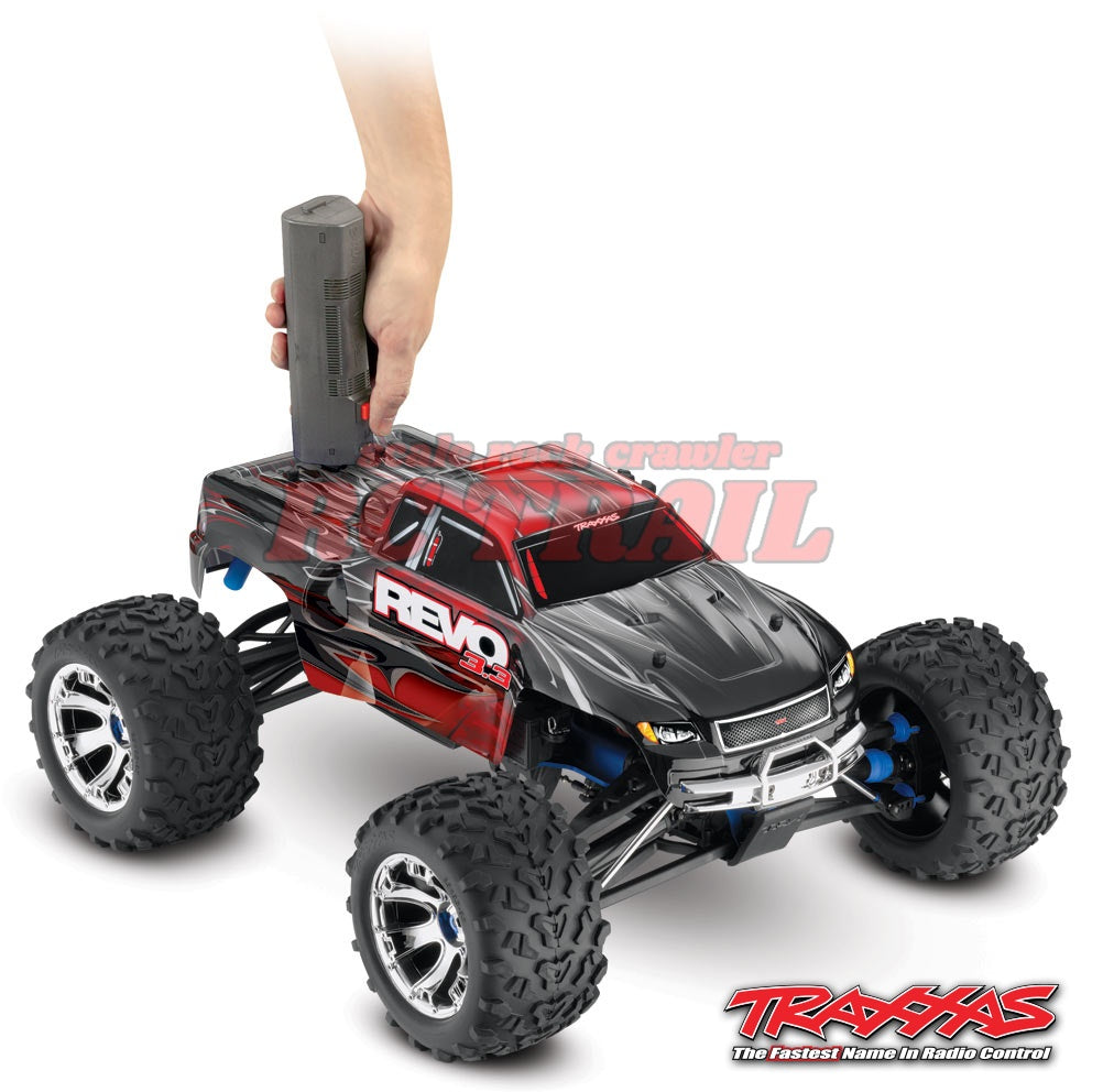 トラクサスレボ　電動仕様変更ラジコン トラクサス Revo 3.3 4WD RTR エンジン モンスタートラック / TQi
